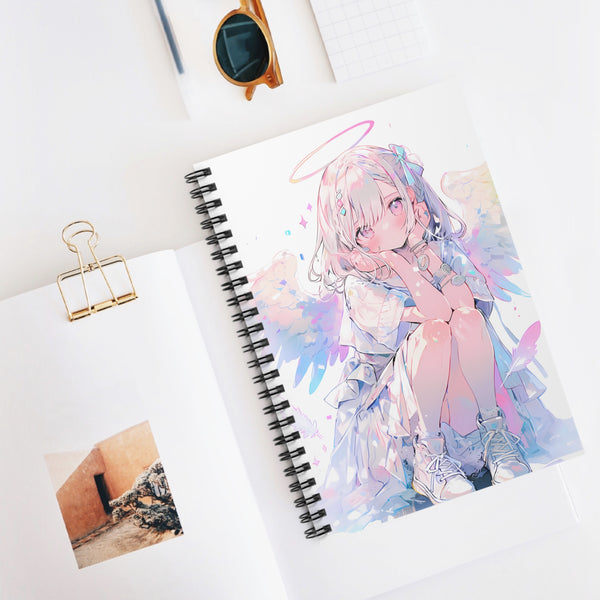 Ordinary Blissful Life - Angel Manga Girl Notebook