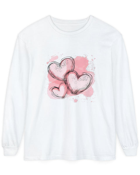 Heartbeats - Cute Long-Sleeve T-shirt