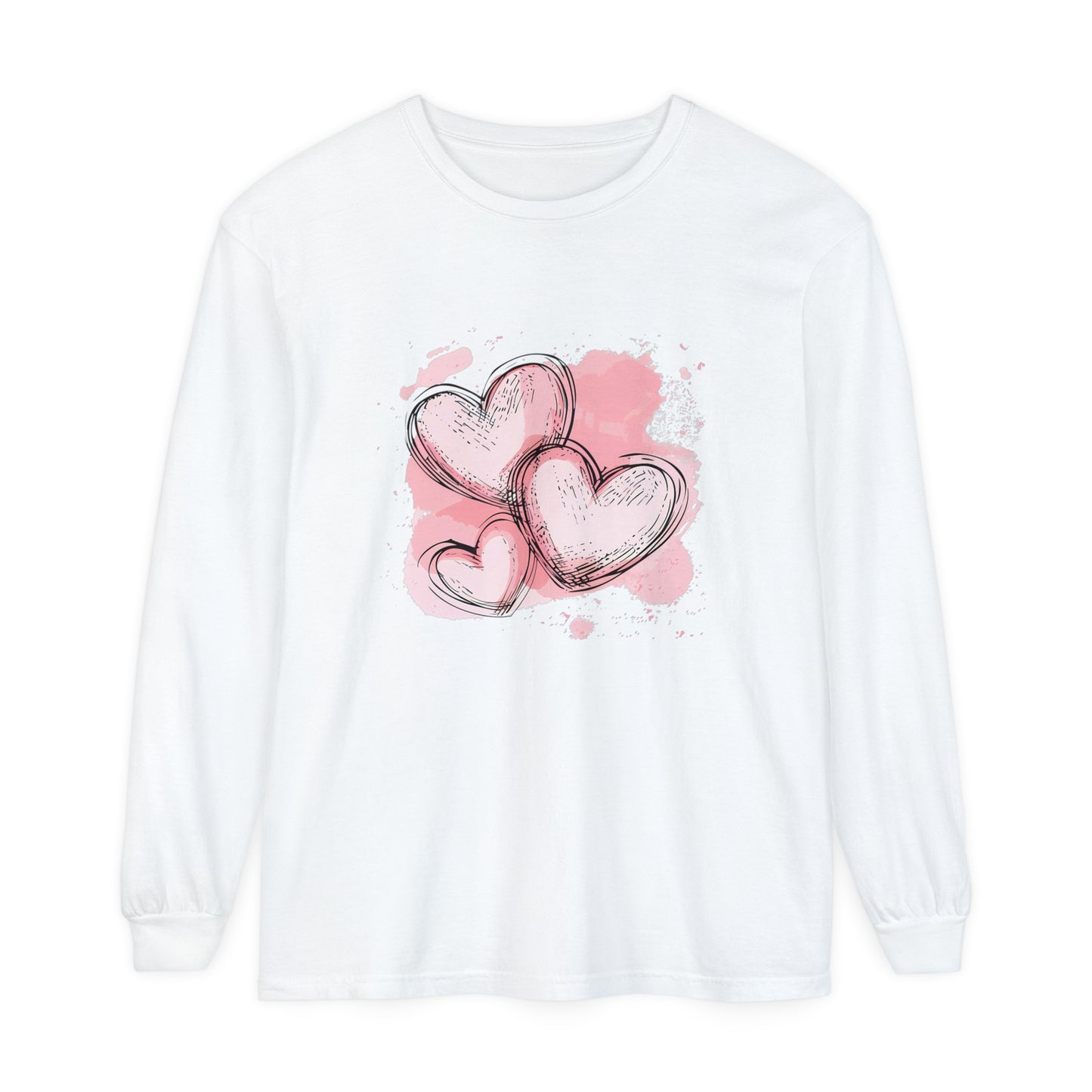 Heartbeats - Cute Long-Sleeve T-shirt