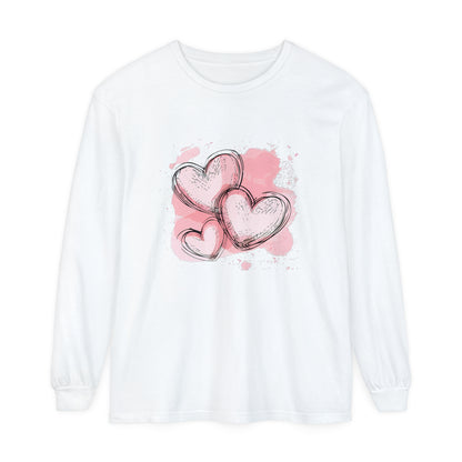 Heartbeats - Cute Long-Sleeve T-shirt