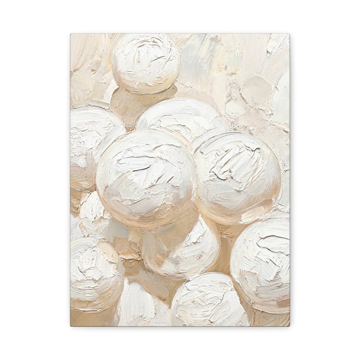 Silk Spheres - Abstract White Wall Art