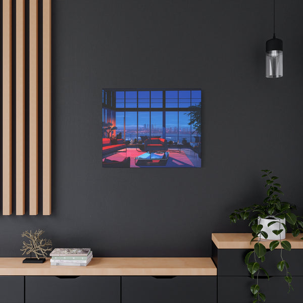 Diamond Nights - Retro Anime Canvas Print
