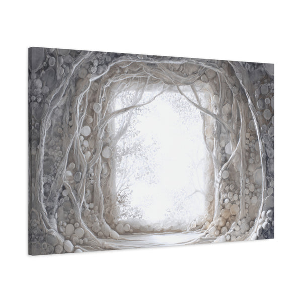 Pearl Hall - Textured White Fantasy Wall Art