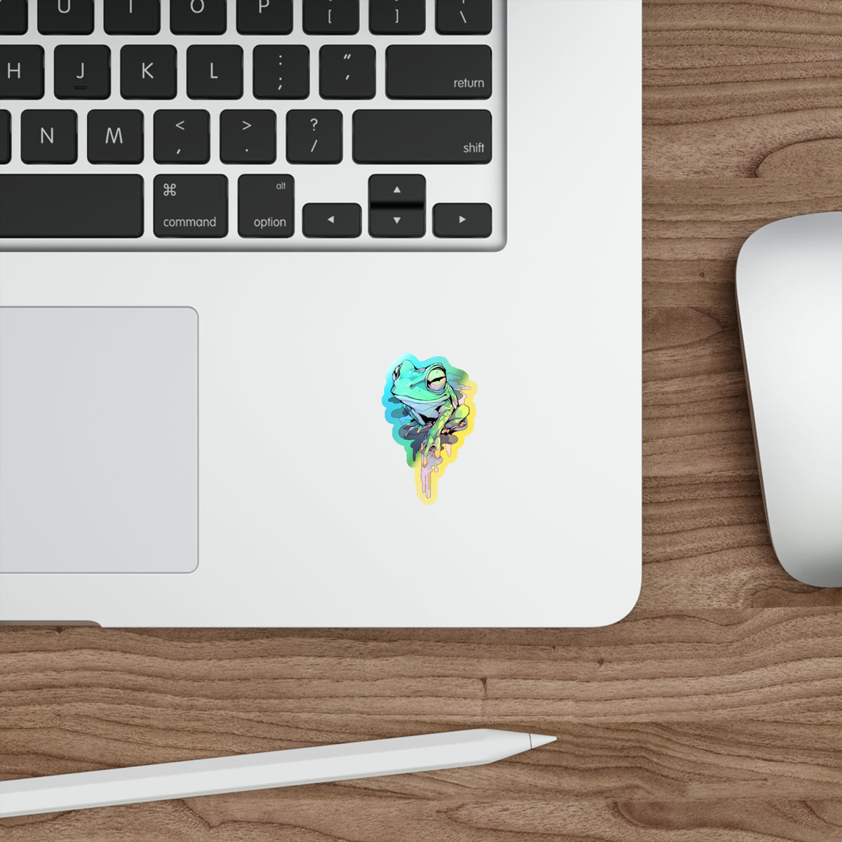 Sly Grin - Holographic Frog Sticker