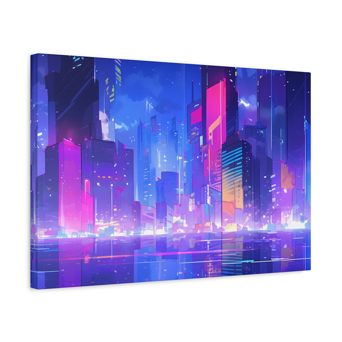City of Dreams - Lofi Anime Canvas Print