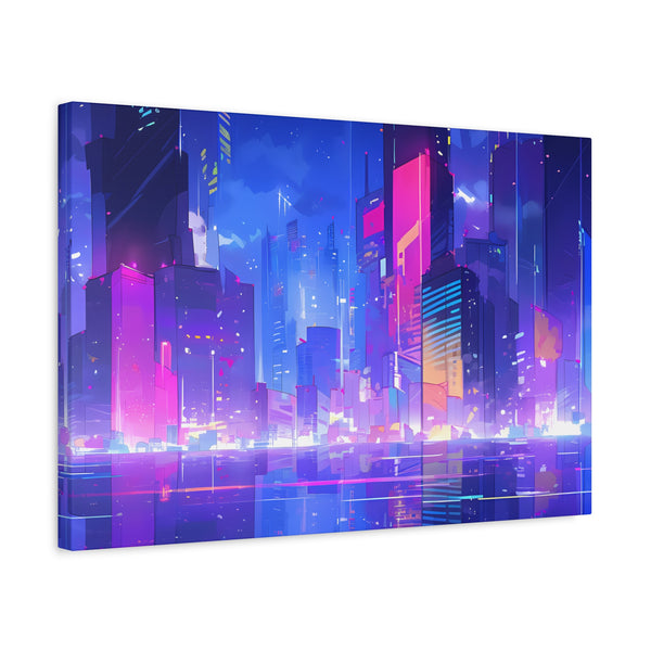 City of Dreams - Lofi Anime Canvas Print
