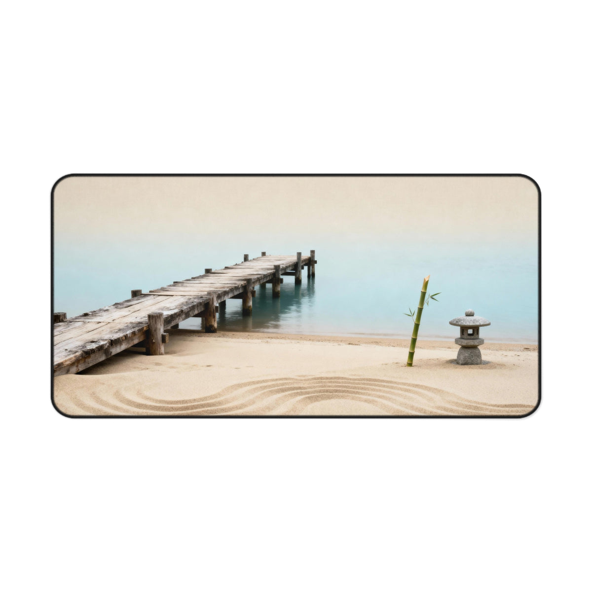 Zen Beach - Aesthetic Japanese Desk Mat
