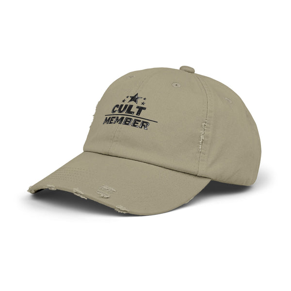 Cult Member - Military Aesthetic Distressed Cap