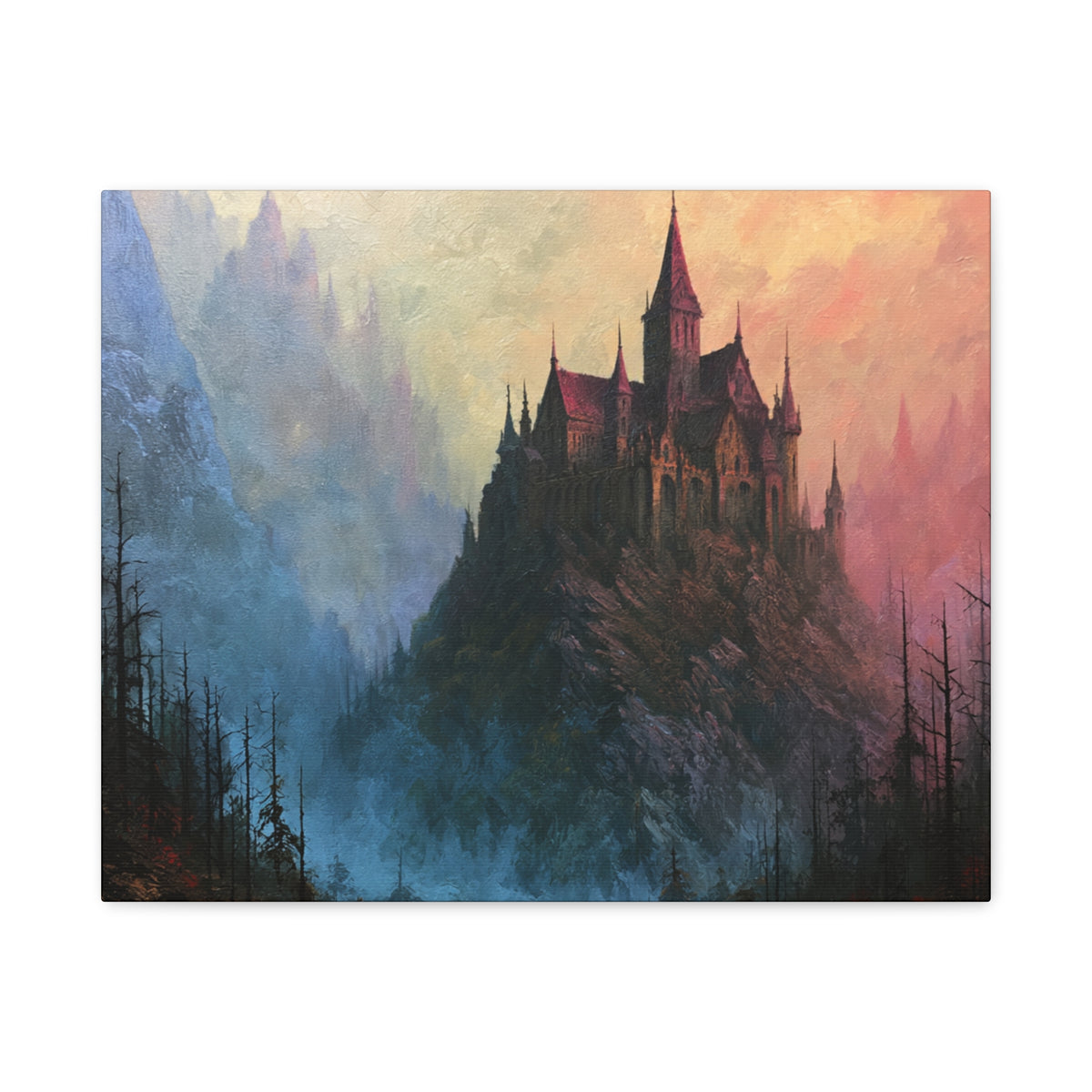 Pillar Keep - Textured Fantasy Wall Art