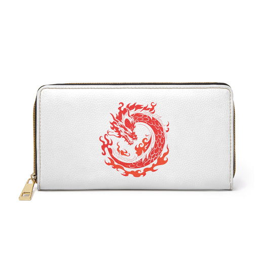 Red Dragon Symbol - Anime Zip Wallet