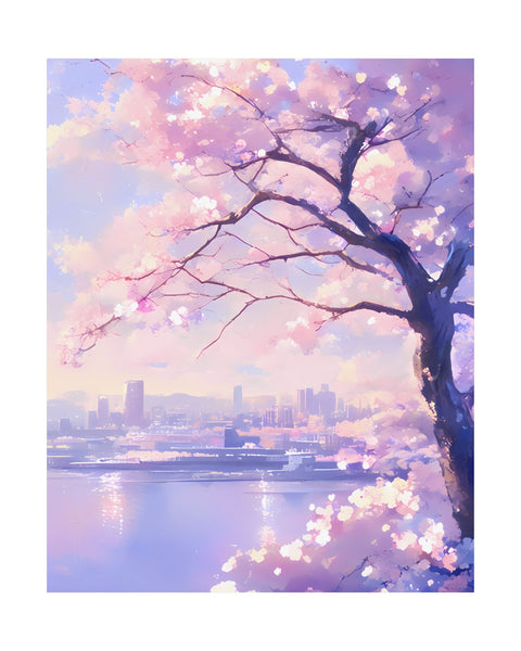Jewel Harbor - Anime Cherry Blossom Poster