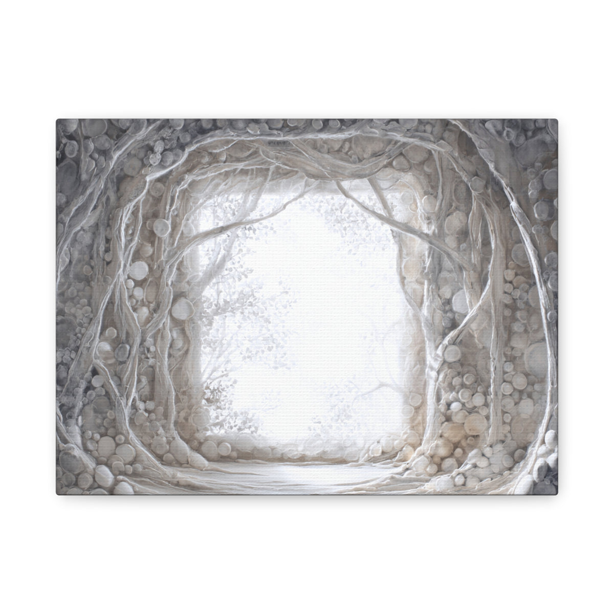 Pearl Hall - Textured White Fantasy Wall Art
