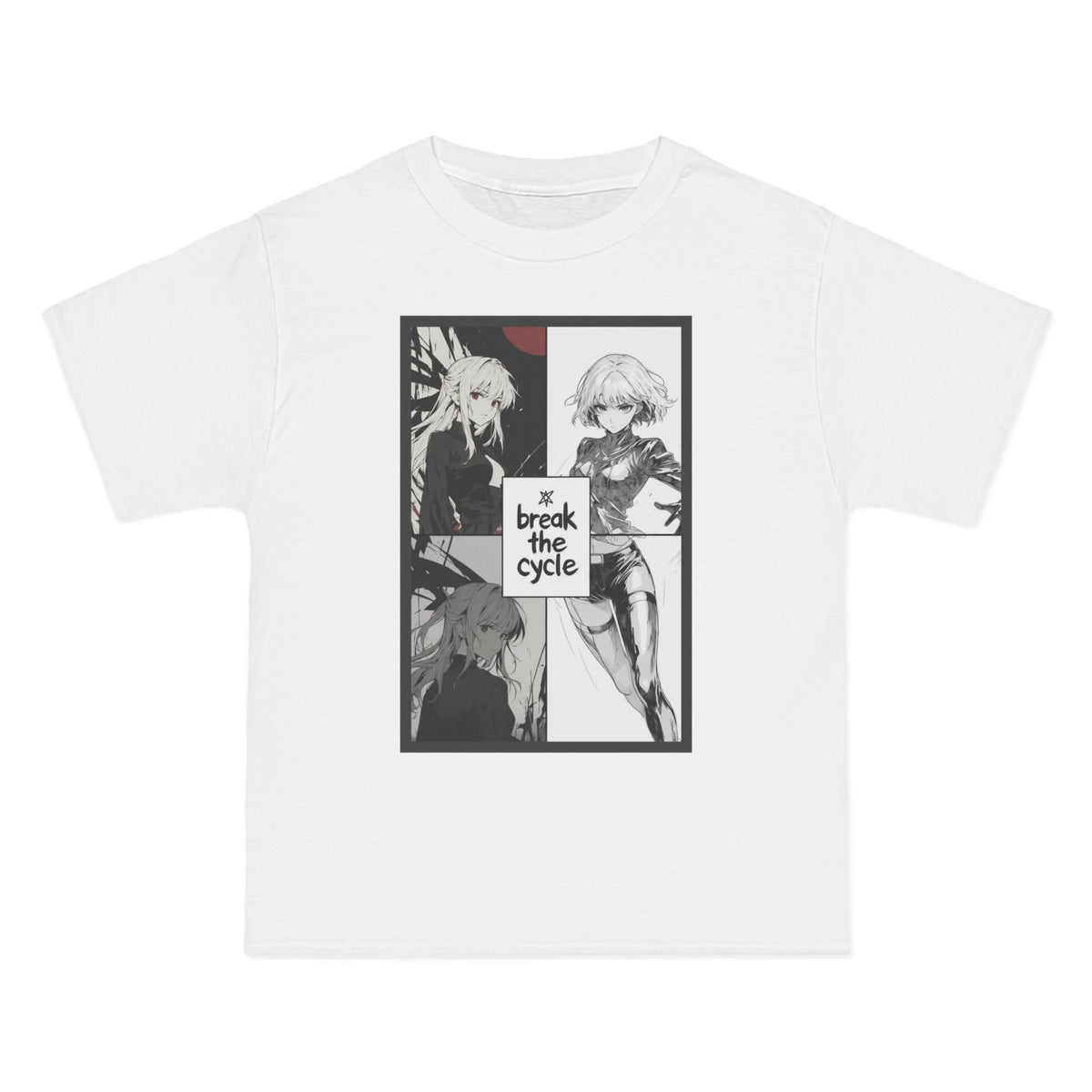 Break The Cycle - Oversized Anime T-Shirt