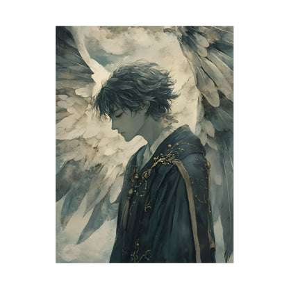 Weight of Destiny - Angel Watercolor Poster