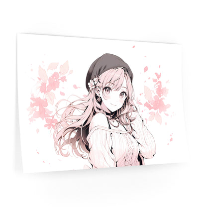 Sepia Spring - Cute Anime Wall Decal