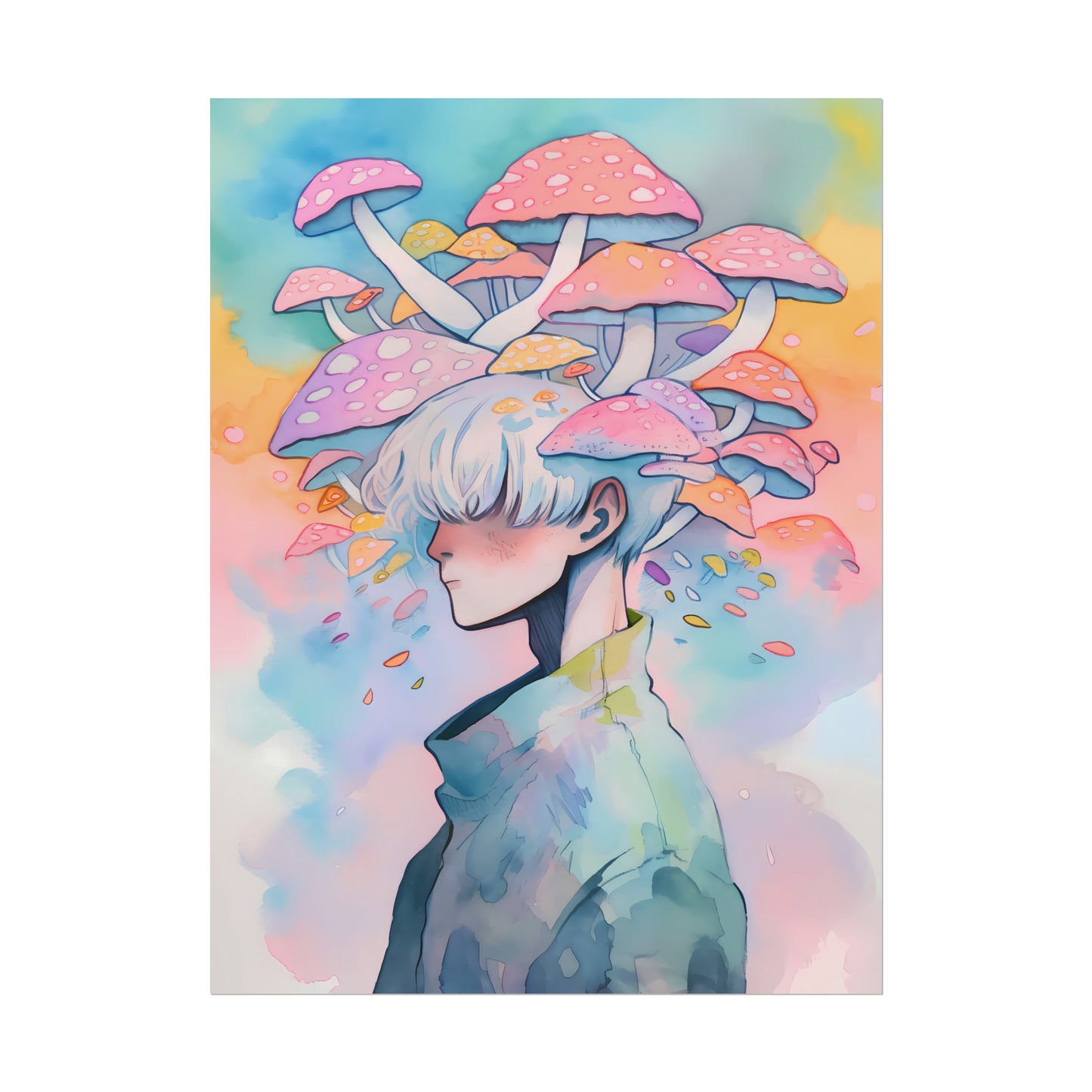 Dreamland - Anime Watercolor Poster
