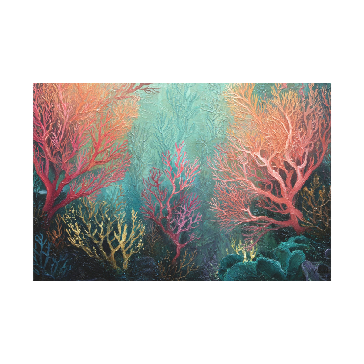 Rainbow Reef - Textured Undersea Wall Art