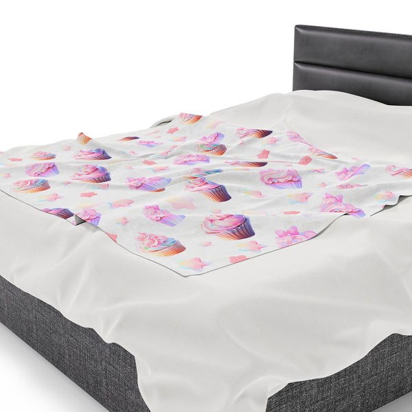Cupcake Party - Cute Anime Throw Blanket
