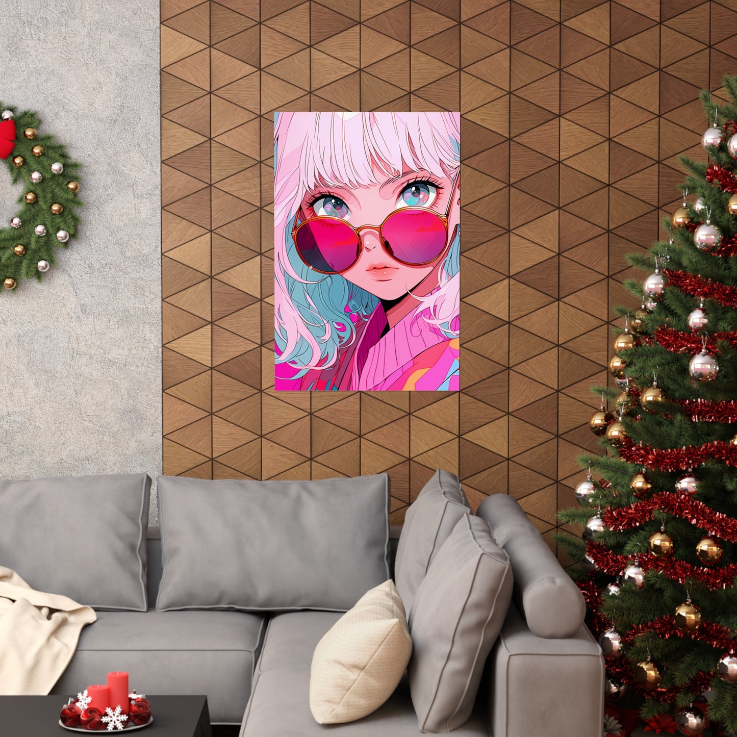 Rose Colored Sunglasses - Retro Anime Poster