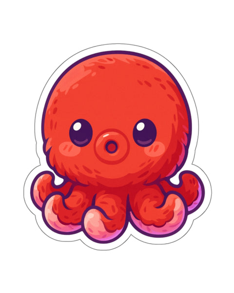 Alone Octopus Cute Anime Sticker