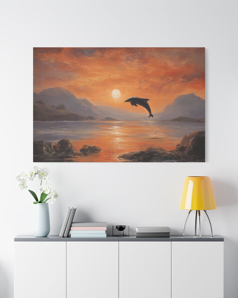 Distant Sea - Dolphin Fantasy Wall Art