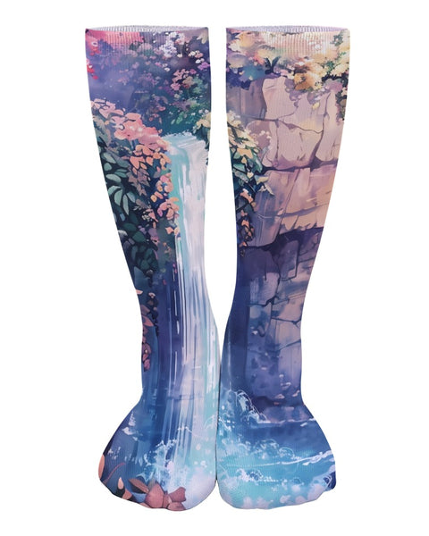 Waterfall Fantasy - Aesthetic Anime Socks