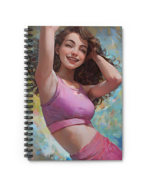 Joyful Spirit - Cute Anime Girl Notebook