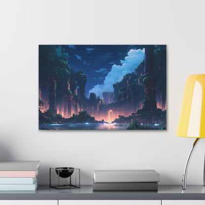 Night Magic - Anime Canvas Print