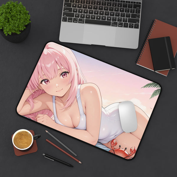 Beach Beauty - Cute Anime Girl Desk Mat