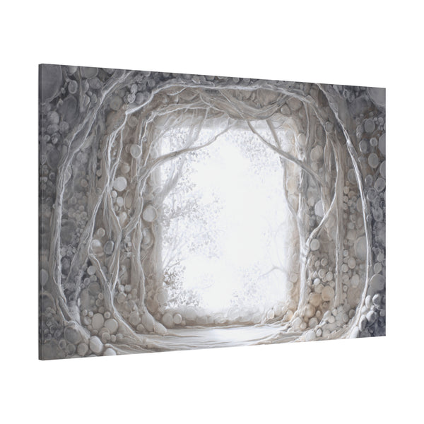 Pearl Hall - Textured White Fantasy Wall Art