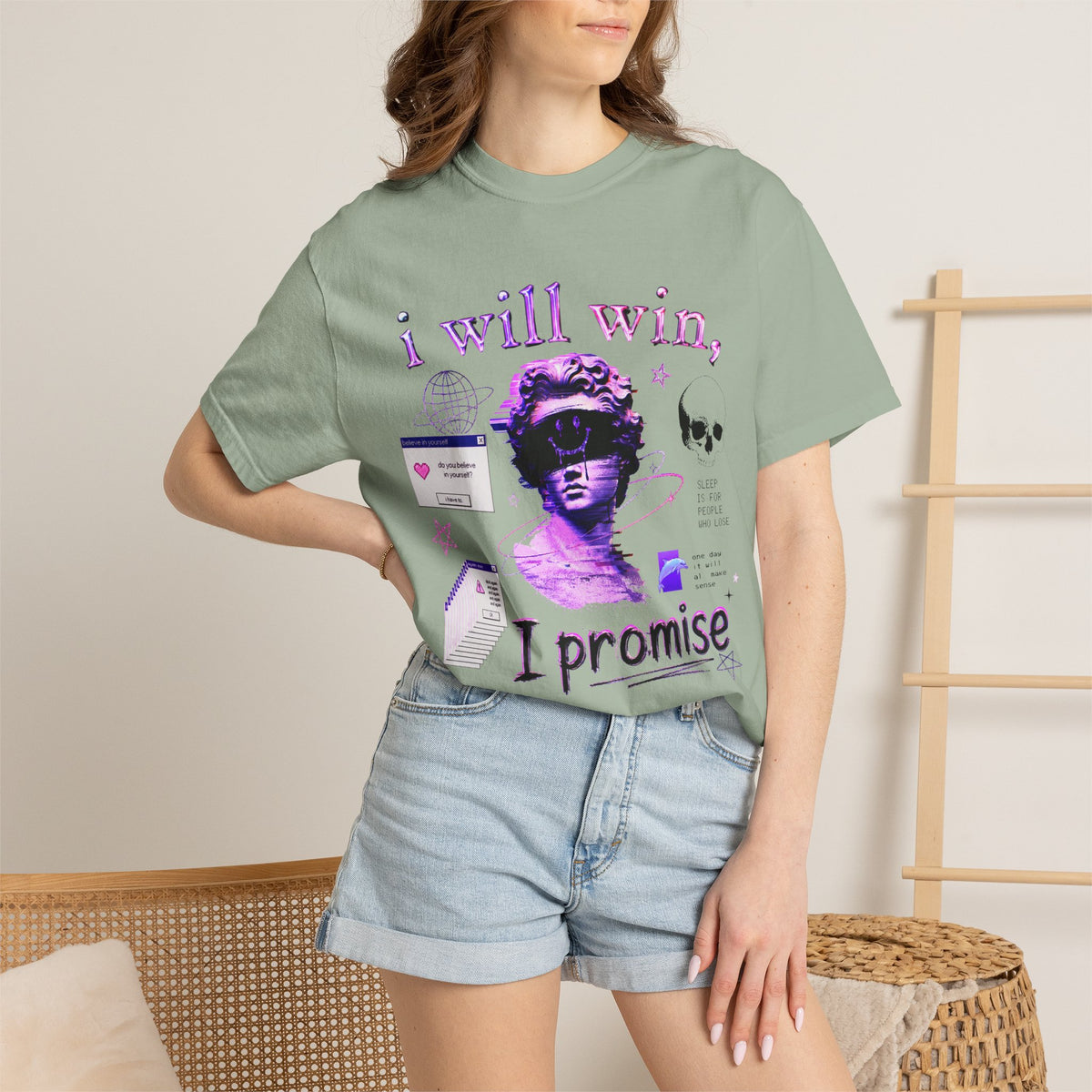 I Will Win - Schizopost Vaporwave Aesthetic T-Shirt