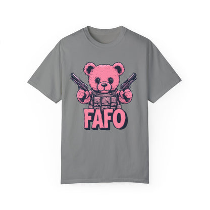 Pink Peacekeeper - Cute FAFO Bear T-Shirt