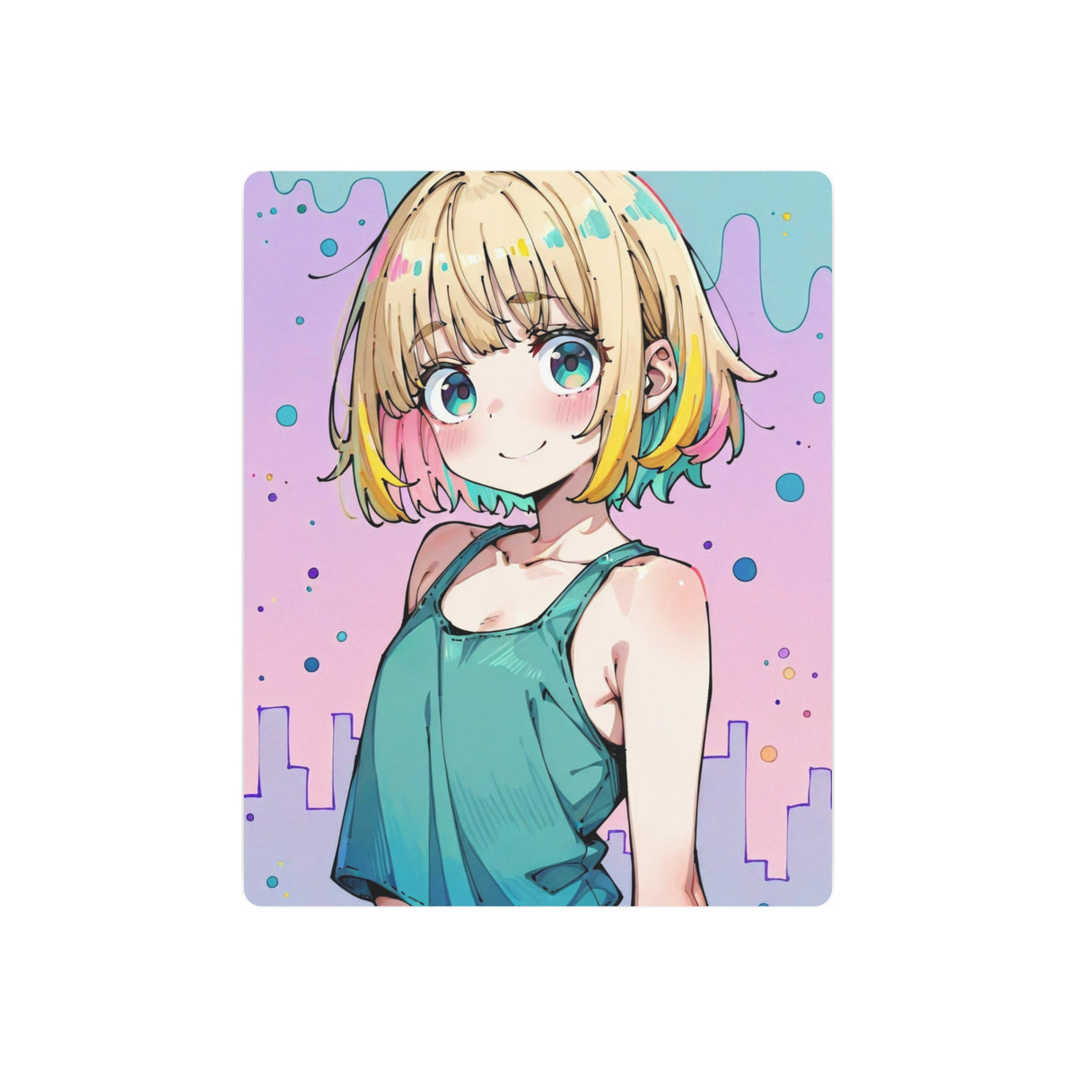 K.D. Pastel Twilight - Cute Anime Metal Poster
