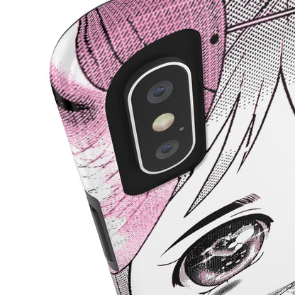 Manga Phone Case (Pink Heart Eyes)