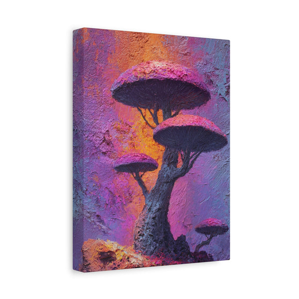Fungal Tree - Textured Vertical Wall Art