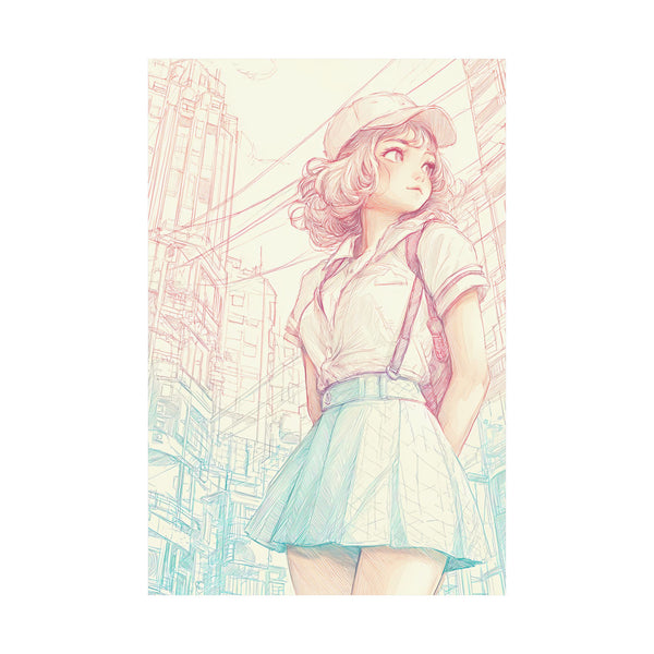 Versa of Corinth - Pastel Anime Girl Poster