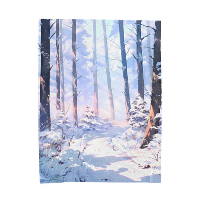 Snowpath - Plush Anime Throw Blanket