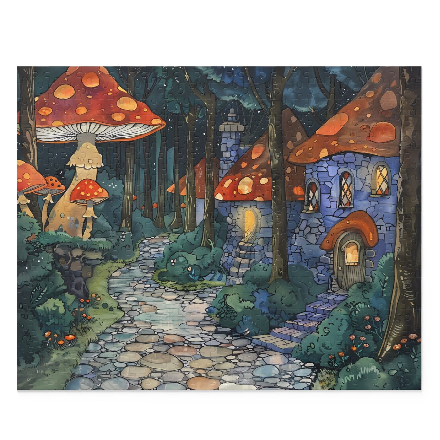 Shroom Village - Cozy Anime Puzzle