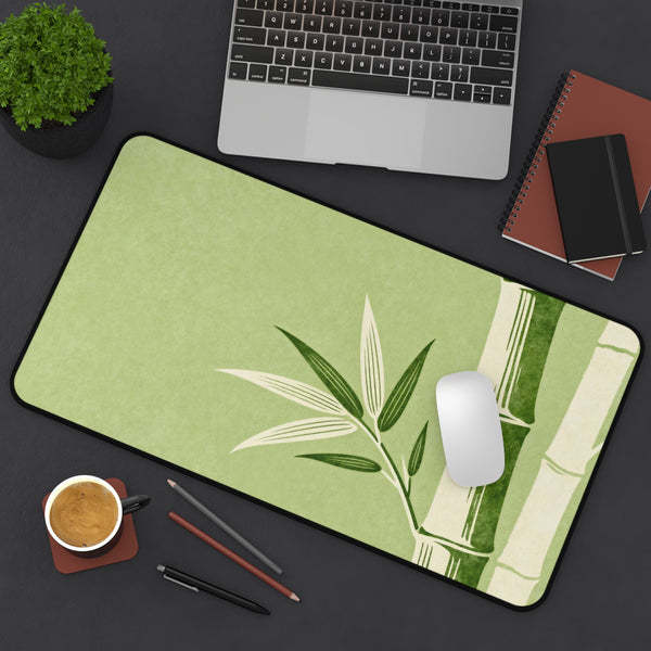 Japanese Bamboo Desk Mat With Minimalist Theme