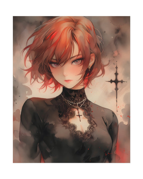 Goddess of Fae Dara - Anime Watercolor Poster