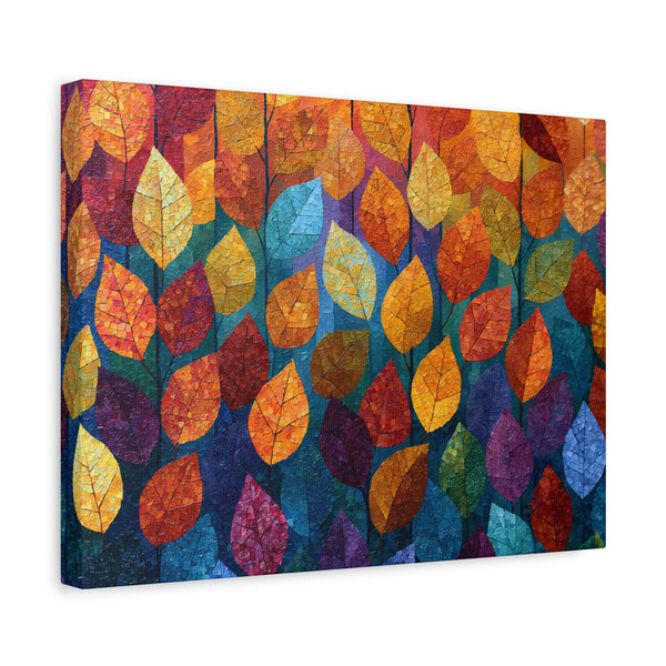 Autumn Mosaic - Textured Fall Wall Art