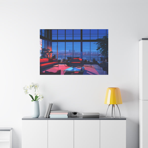 Diamond Nights - Retro Anime Canvas Print