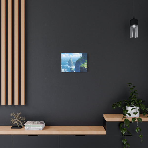 Sea Cliffs - Anime Canvas Print Fantasy Decor