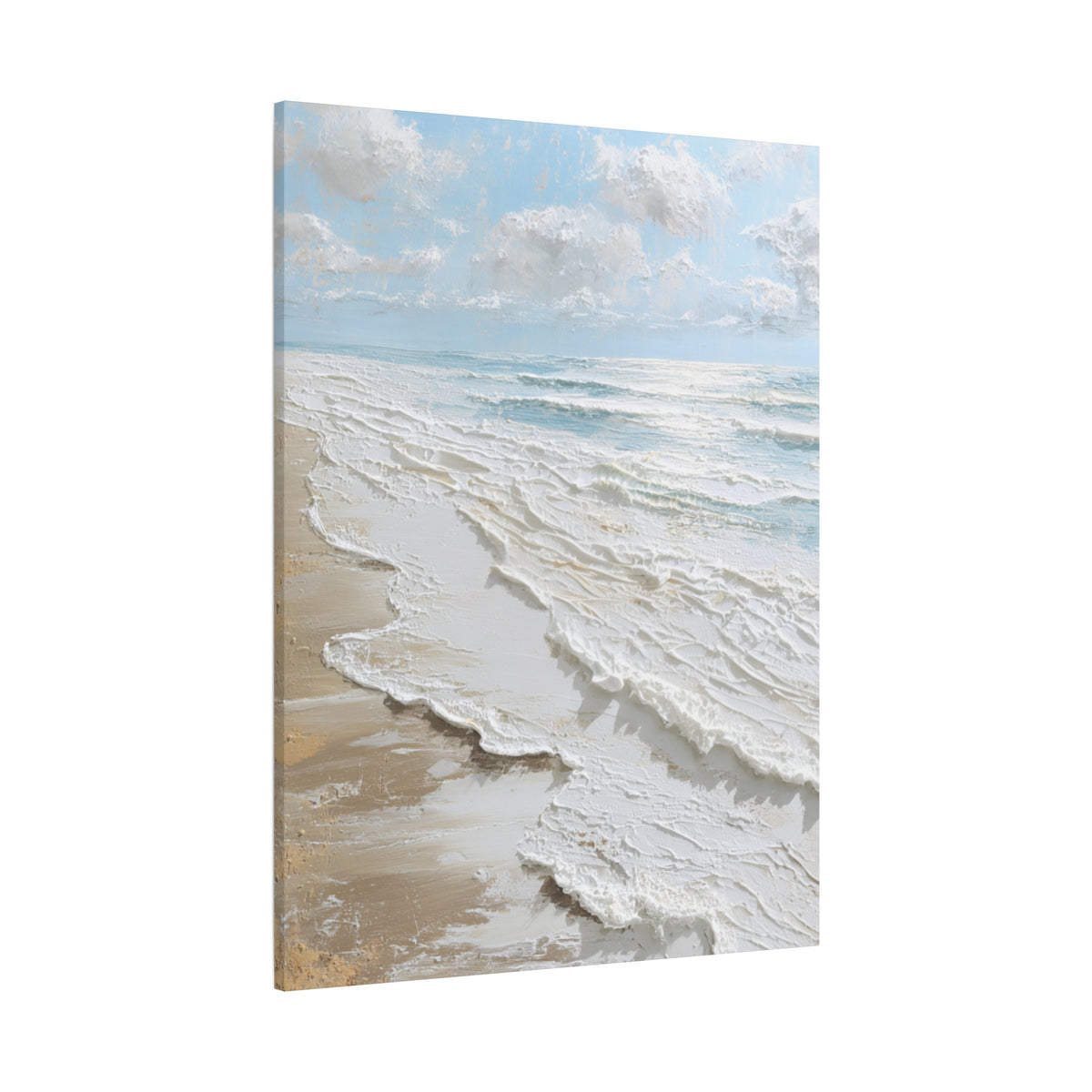 Coastal Bliss - White Beach Wall Art
