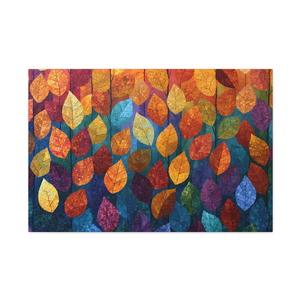 Autumn Mosaic - Textured Fall Wall Art