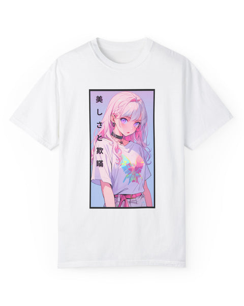Beauty and Deception - Oversized Anime Graphic T-Shirt
