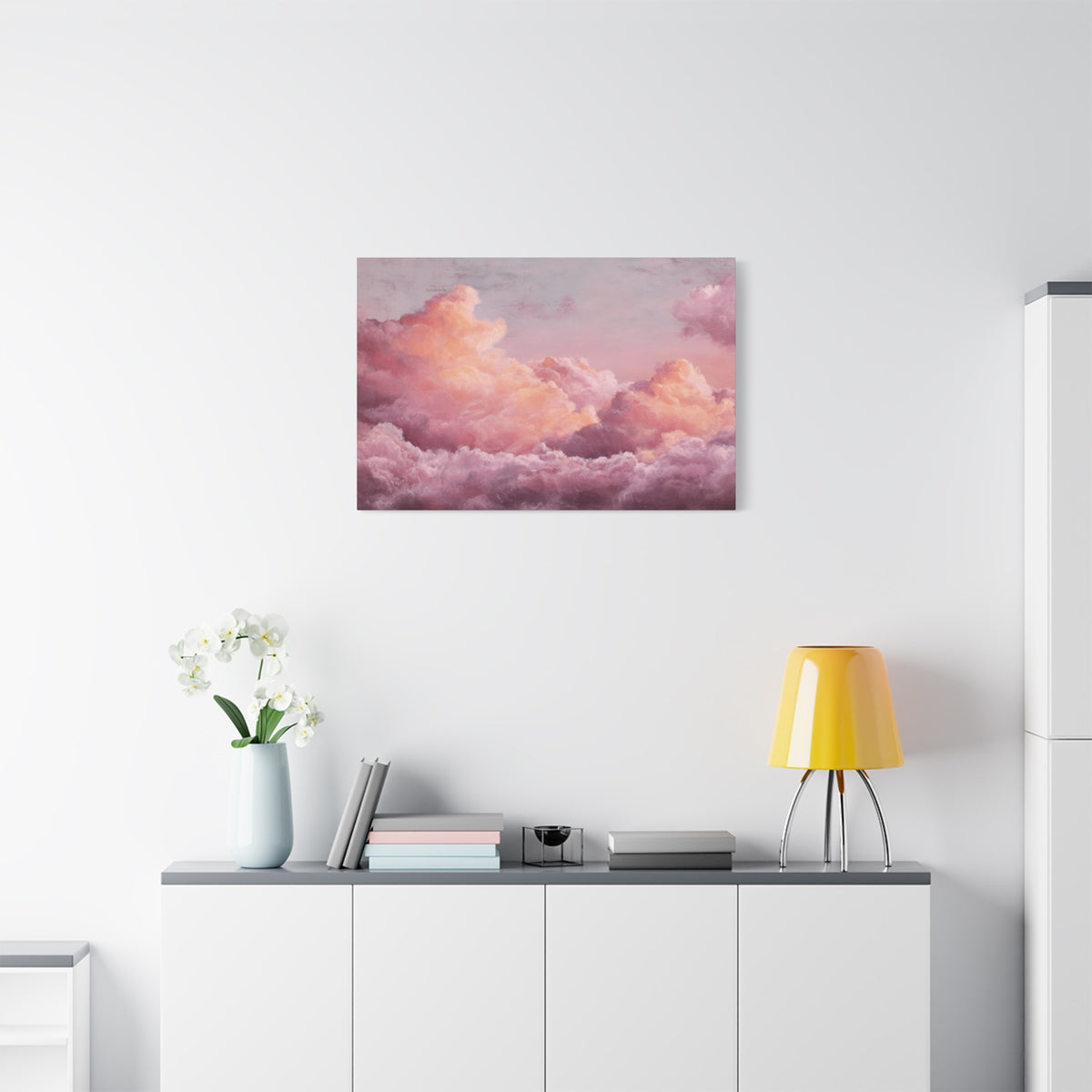 Rosy Skyscape - Pink Pastel Wall Art