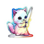 At My Limit - Holographic Cat Sticker