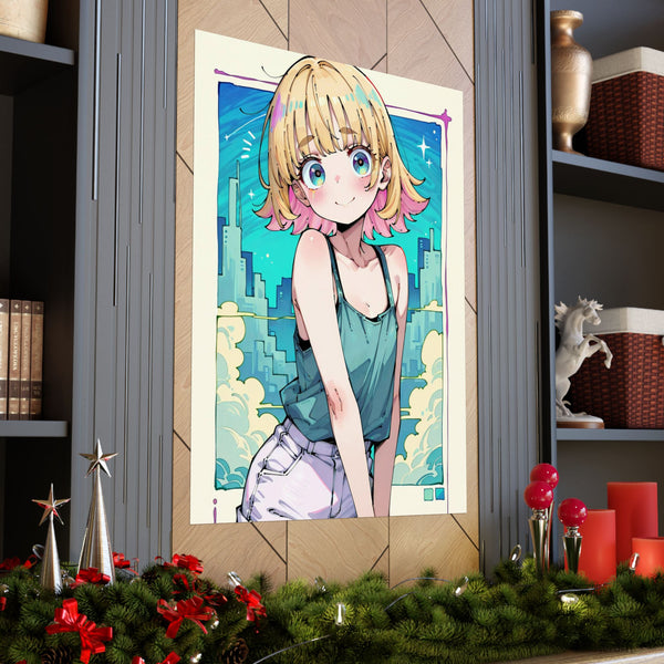 K.D. Night Magic - Cute Anime Girl Poster