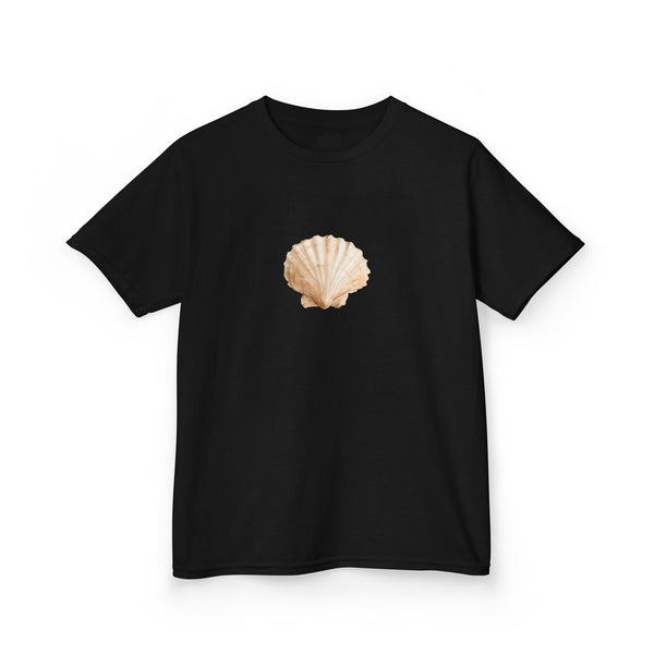 Scallop Shell Art - Vintage Style Cute Baby Tee